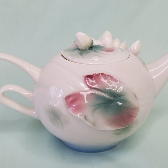 Franz Porcelain Miniature Teapot FZ00816 - Picture 5 of 13